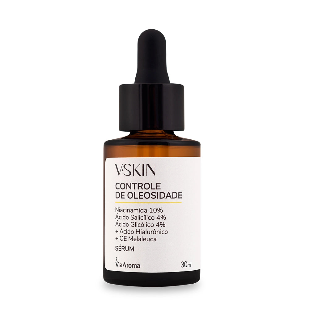 V.Skin Sérum Controle de Oleosidade - Via Aroma - Frasco com 30ml