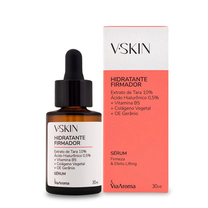 V.Skin Sérum Hidratante Firmador - Via Aroma - Frasco com 30ml