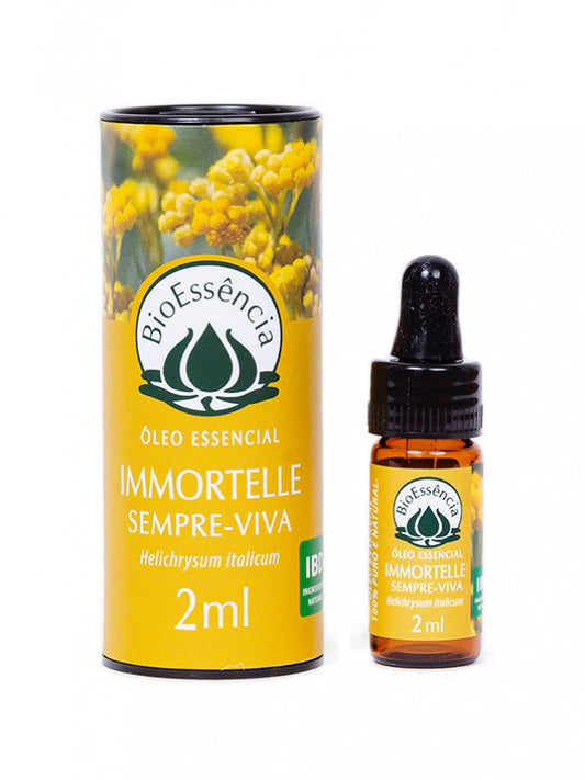 Óleo Essencial de Immortelle (Sempre Viva) - BioEssência - Frasco com 2ml - Mundo dos Óleos