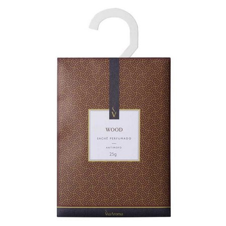 Sachê Perfumado 25g - Wood - Via Aroma - Mundo dos Óleos