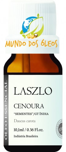 Óleo Essencial de Cenoura Sementes - Laszlo - Frasco com 10ml - Mundo dos Óleos