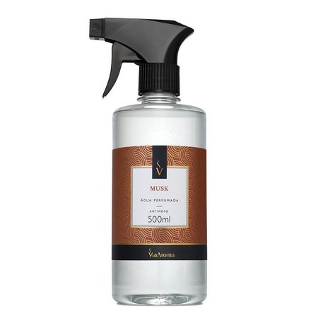 Água Perfumada Para Tecidos - Musk - Via Aroma - Frasco com 500ml - Mundo dos Óleos