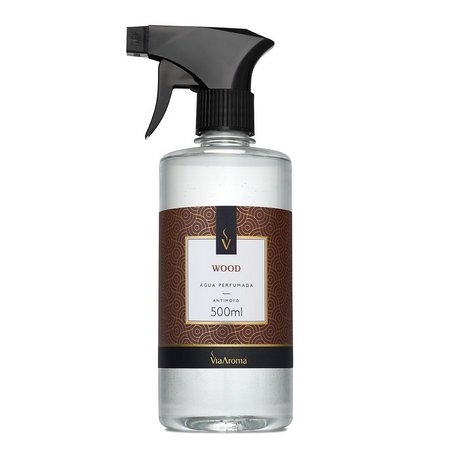 Água Perfumada Para Tecidos - Wood - Via Aroma - Frasco com 500ml - Mundo dos Óleos