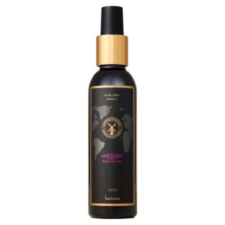 Home Spray Amsterdã - Via Aroma - Frasco com 150ml - Mundo dos Óleos