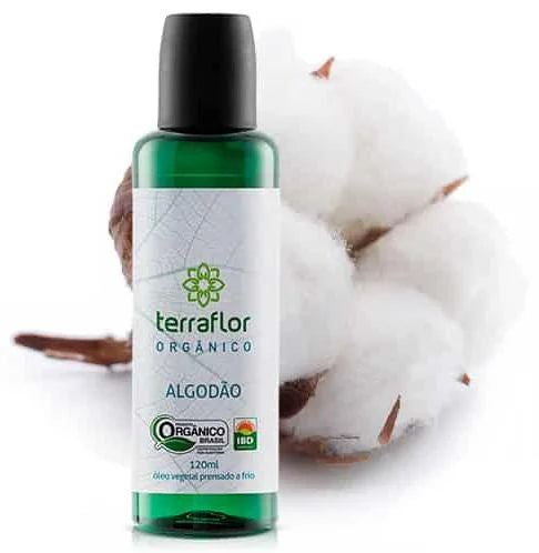 Óleo Vegetal de Algodão (Orgânico) Terra Flor - Frasco com 120ml - Mundo dos Óleos
