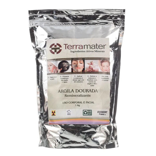 Argila Mineral Dourada - TerraMater - 1kg