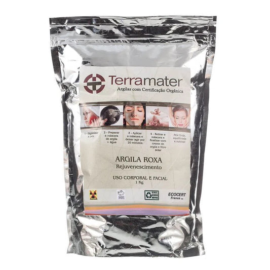 Argila Mineral Roxa - TerraMater - 1kg