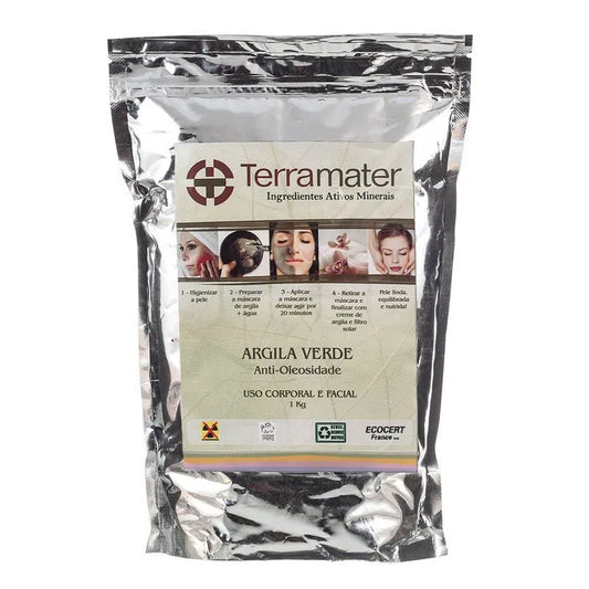 Argila Mineral Verde - TerraMater - 1kg