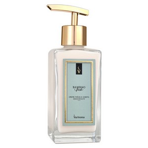 Creme Maos e Corpo - Bamboo (Fresh) - Via Aroma - Frasco com 250ml - Mundo dos Óleos