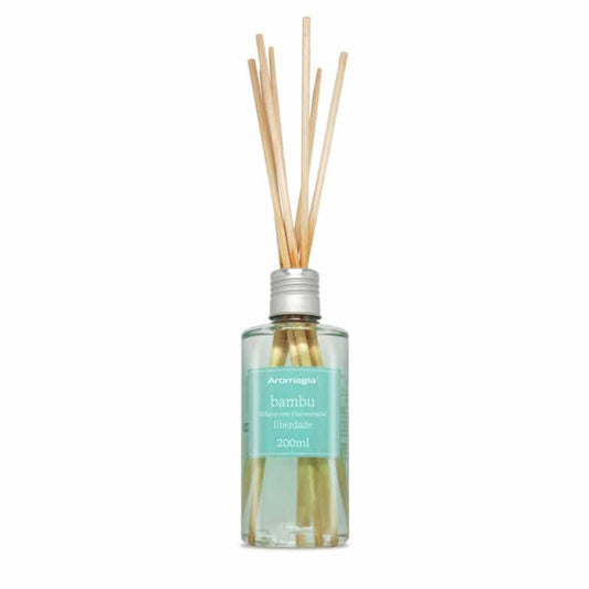 Difusor de Varetas - Bambu - (Com Óleo Essencial de Eucalipto) - WNF -  Frasco com 200ml - Mundo dos Óleos