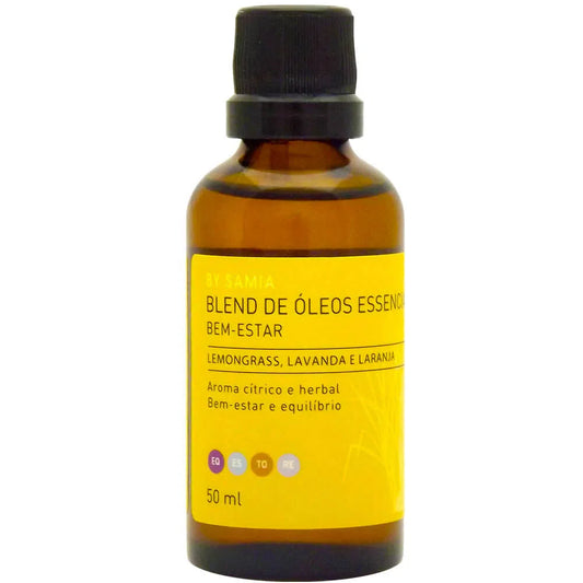 Blend Bem Estar com Óleos Essenciais - By Samia - Frasco com 50ml - Mundo dos Óleos