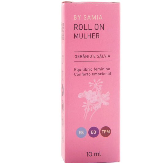 Roll On Mulher - By Samia - Frasco com 10ml - Mundo dos Óleos