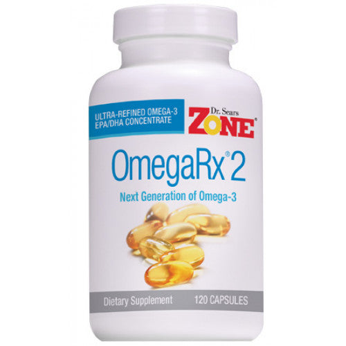 Ômega Rx 2 (Ultra concentrado) - ZoneDiet - Frasco com 120 Cápsulas de 1000mg - Mundo dos Óleos