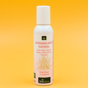Demaquilante Natural - LiveAloe - Frasco com 120ml - Mundo dos Óleos
