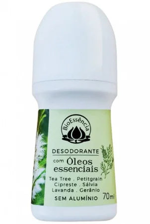 Desodorante Tea Tree - Pele Normal - BioEssência - Frasco com 70ml - Mundo dos Óleos