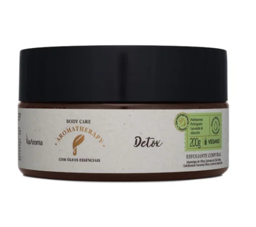 Esfoliante Corporal Detox - Via Aroma - Frasco com 200g - Mundo dos Óleos