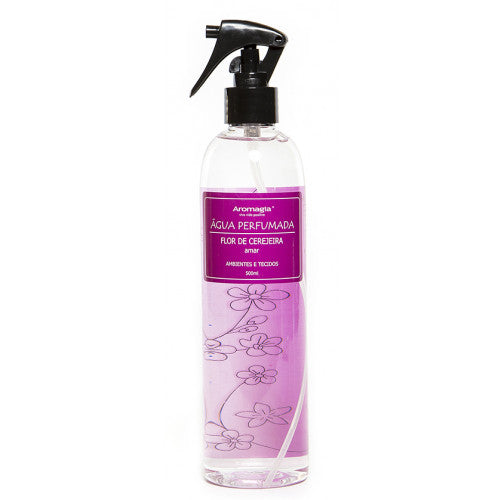 Água Perfumada Flor de Cerejeira - (Com Óleo Essencial de Ylang Ylang) - WNF - Frasco com 500ml - Mundo dos Óleos
