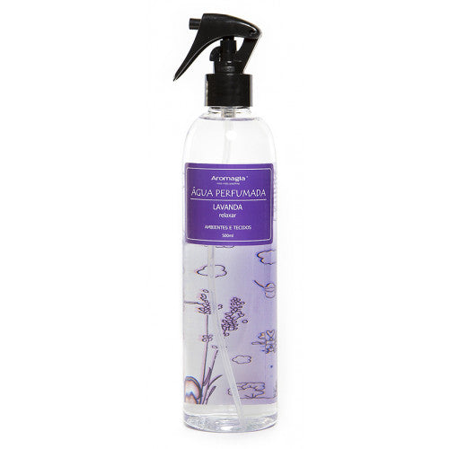 Água Perfumada Lavanda - (Com Óleo Essencial de Lavanda) - WNF - Frasco com 500ml - Mundo dos Óleos