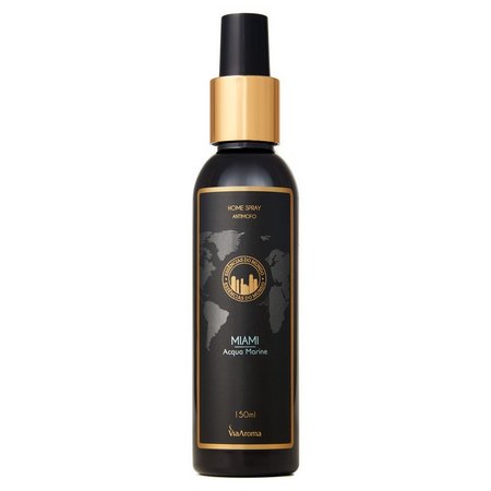 Home Spray Miami - Via Aroma - Frasco com 150ml - Mundo dos Óleos