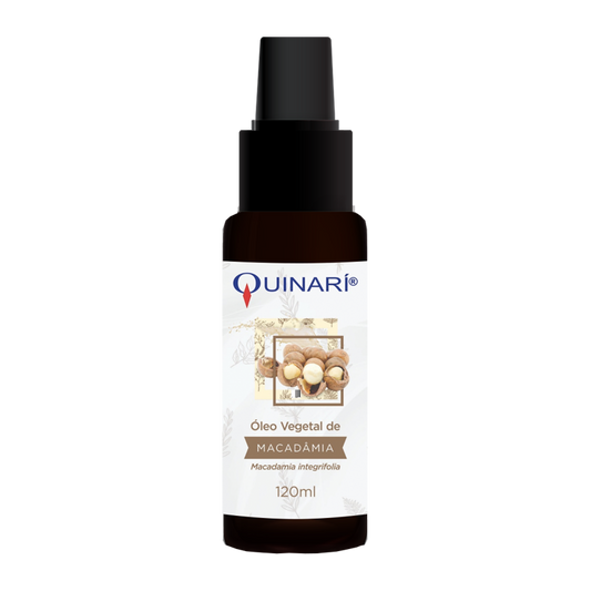 Oleo Vegetal de Macadâmia - Quinarí - Frasco com 120ml - Mundo dos Óleos