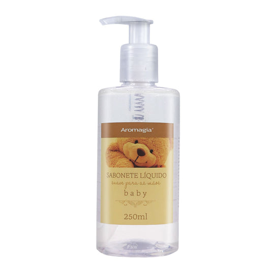 Sabone Líquido Baby - (Com Óleo Essencial de Lavandin) - WNF - Frasco com 250ml - Mundo dos Óleos