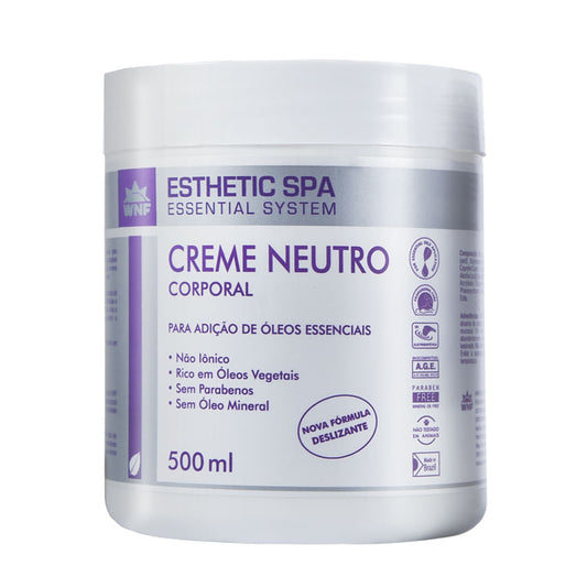Creme Neutro Corporal para Massagem - WNF - Frasco com 500g - Mundo dos Óleos