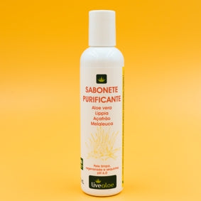 Sabonete Purificante - LiveAloe - Frasco com 200ml - Mundo dos Óleos