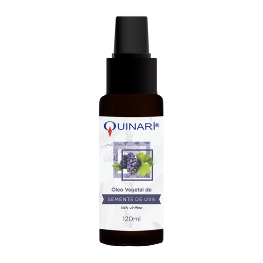 Oleo Vegetal de Semente de Uva - Quinarí - Frasco com 120ml - Mundo dos Óleos