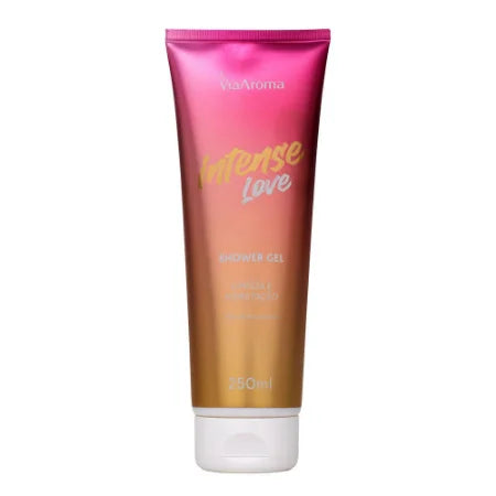 Shower Gel Desodorante Intense Love - Via Aroma - Frasco com 250ml - Mundo dos Óleos