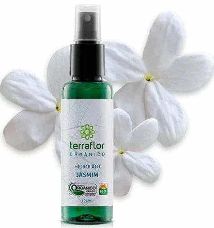 HIdrolato (Orgânico) de Jasmim - Terra Flor - Frasco com 120ml - Mundo dos Óleos