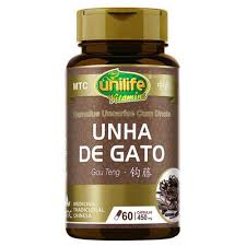 Unha de Gato ( Ramulus Uncariae Cum Uncis) - Unilife - Frasco com 60 Cápsulas de 450mg - Mundo dos Óleos