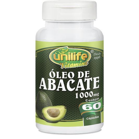 Óleo de Abacate - Unilife - Frasco com 60 Capsulas de 1000mg - Mundo dos Óleos