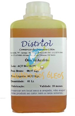 Óleo de Açafrão - Distriol - Frasco com 1 Litro - Mundo dos Óleos