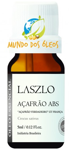 Óleo Absoluto de Açafrão - Laszlo - Frasco com 5ml - Mundo dos Óleos