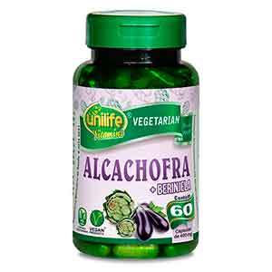 Alcachofra com Berinjela - Unilife - Frasco com 60 Cápsulas de 400mg - Mundo dos Óleos