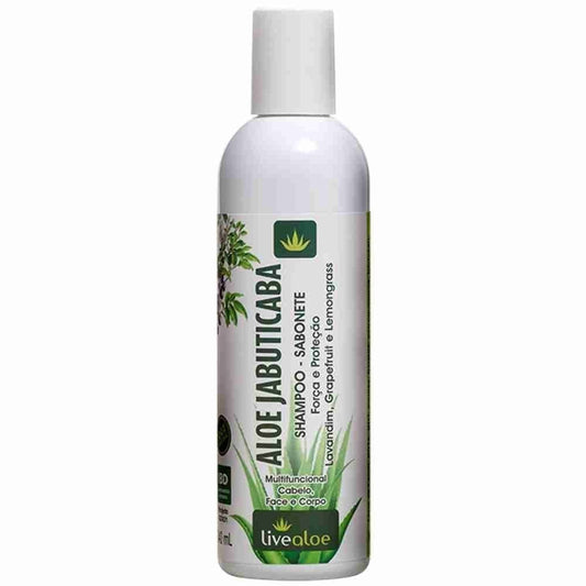 Aloe Jabuticaba - Shampoo/Sabonete - LiveAloe - Frasco com 240ml - Mundo dos Óleos