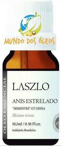 Óleo Essencial de Anis Estrelado "Sementes" - Laszlo - Frasco com 10ml - Mundo dos Óleos