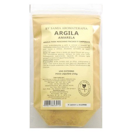 Argila Amarela - By Samia - 250g - Mundo dos Óleos