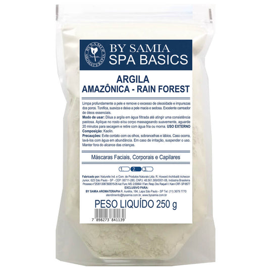 Argila Rain Forest Cinza (AMAZÔNICA) - By Samia - 250g - Mundo dos Óleos