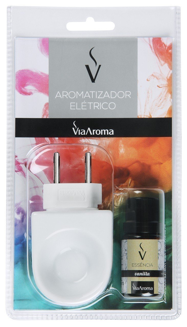 Aromatizador Elétrico com Essência - Vanilla - Via Aroma - Mundo dos Óleos