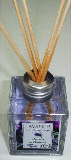 Aromatizador de Ambientes Varetas Lavanda - Arte dos Aromas - Frasco com 100ml - Mundo dos Óleos