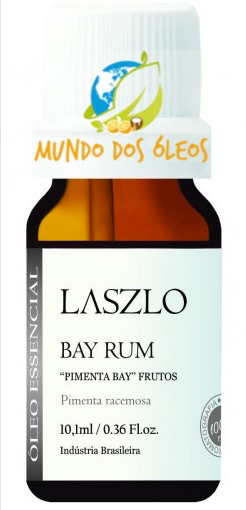 Óleo Essencial de Bay Rum - Pimenta - Laszlo - Frasco com 10ml - Mundo dos Óleos