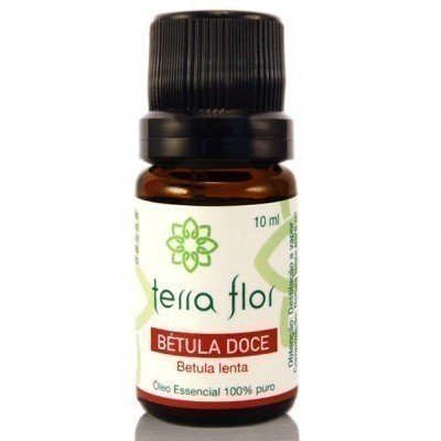 Óleo Essencial de Bétula Doce - Terra Flor - Frasco com 10ml - Mundo dos Óleos