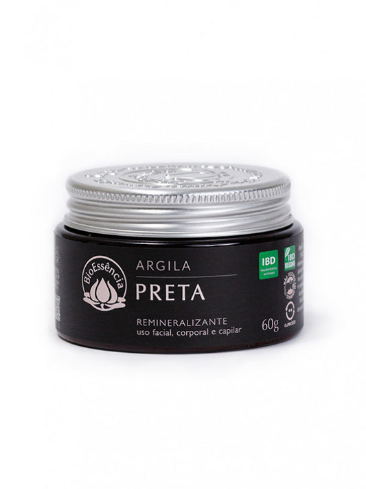 Argila Preta - BioEssência - Frasco com 60g - Mundo dos Óleos