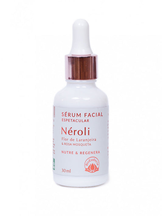 Gel Sérum Facial Espetacular Néroli - BioEssência - Frasco com 30ml - Mundo dos Óleos