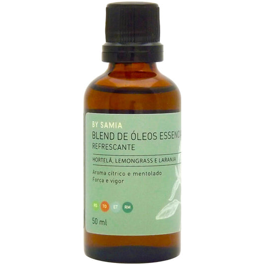 Blend de Óleos Refrescante - By Samia - Frasco com 50ml - Mundo dos Óleos