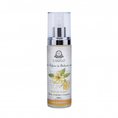Borrifador Flor de Ylang - Laszlo - Frasco com 200ml - Mundo dos Óleos
