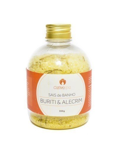 Sais de Banho - Buriti e Alecrim - Cativa - Frasco com 350g - Mundo dos Óleos