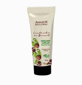 Mascara Capilar Reconstrutora Castanha Vegano -  Arte dos Aromas - Frasco com 120g - Mundo dos Óleos
