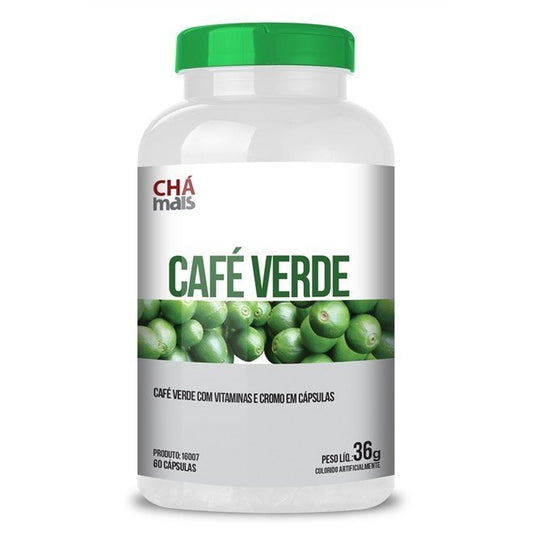 Cápsula Óleosa de Café Verde - Chá Mais - Frasco com 60 cápsulas - 500mg - Mundo dos Óleos
